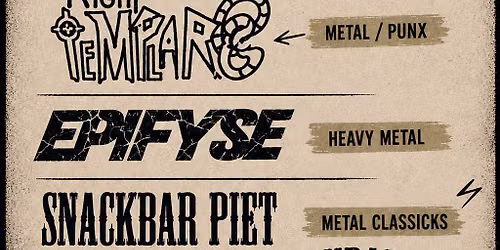 TASTE’S JAARLIJKSE METALNIGHT MET 3 BANDS — muziek in de Achterhoek